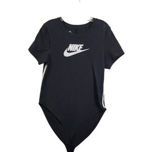 Nike Women's Black Short Sleeve Body Suit Size L 81825-1195